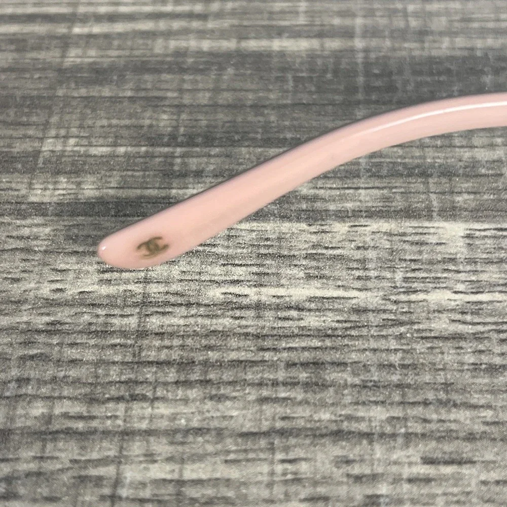 CHANEL Women's Glasses 3145 Authentic Made in Italy Black Pink Bow Rose Emblems - Picture 9 of 11